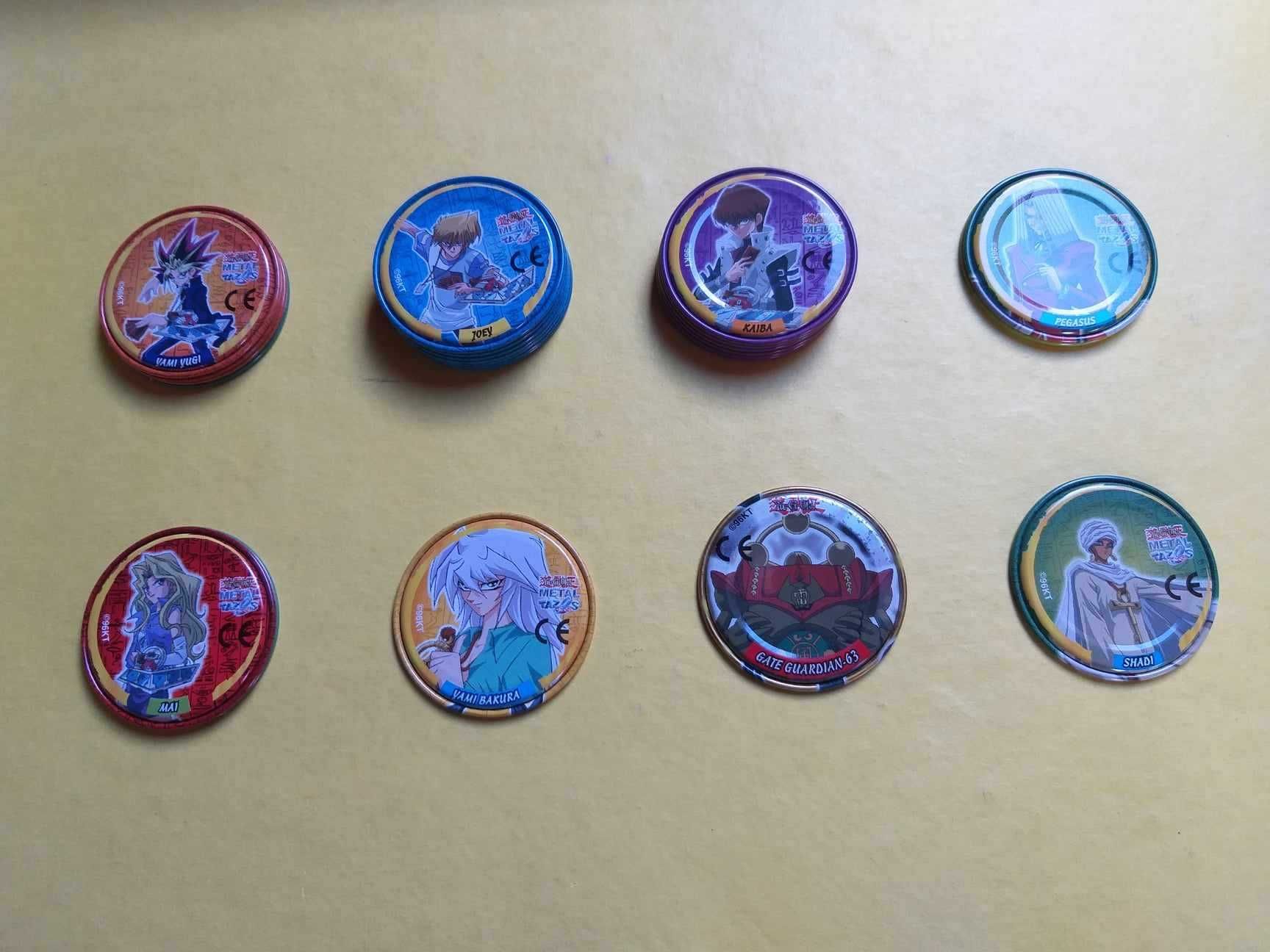Yu-Gi-Oh metal tazos