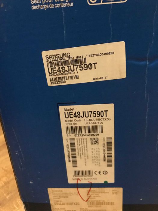 Новый Samsung UE48JU7590, 48'', 4K, UHD, 3D, 100Hz, Smart