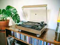 Dual CS 522 gramofon automat, stroboskop, drewno, vintage lata 70te