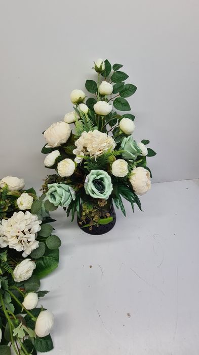 Stroik kompozycja na cmentarz grób komplet