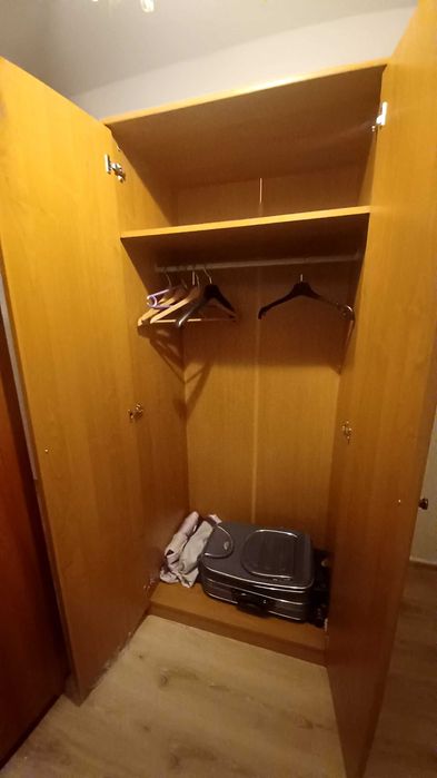 Szafę dwudrzwiową z delikatnymi dekorami