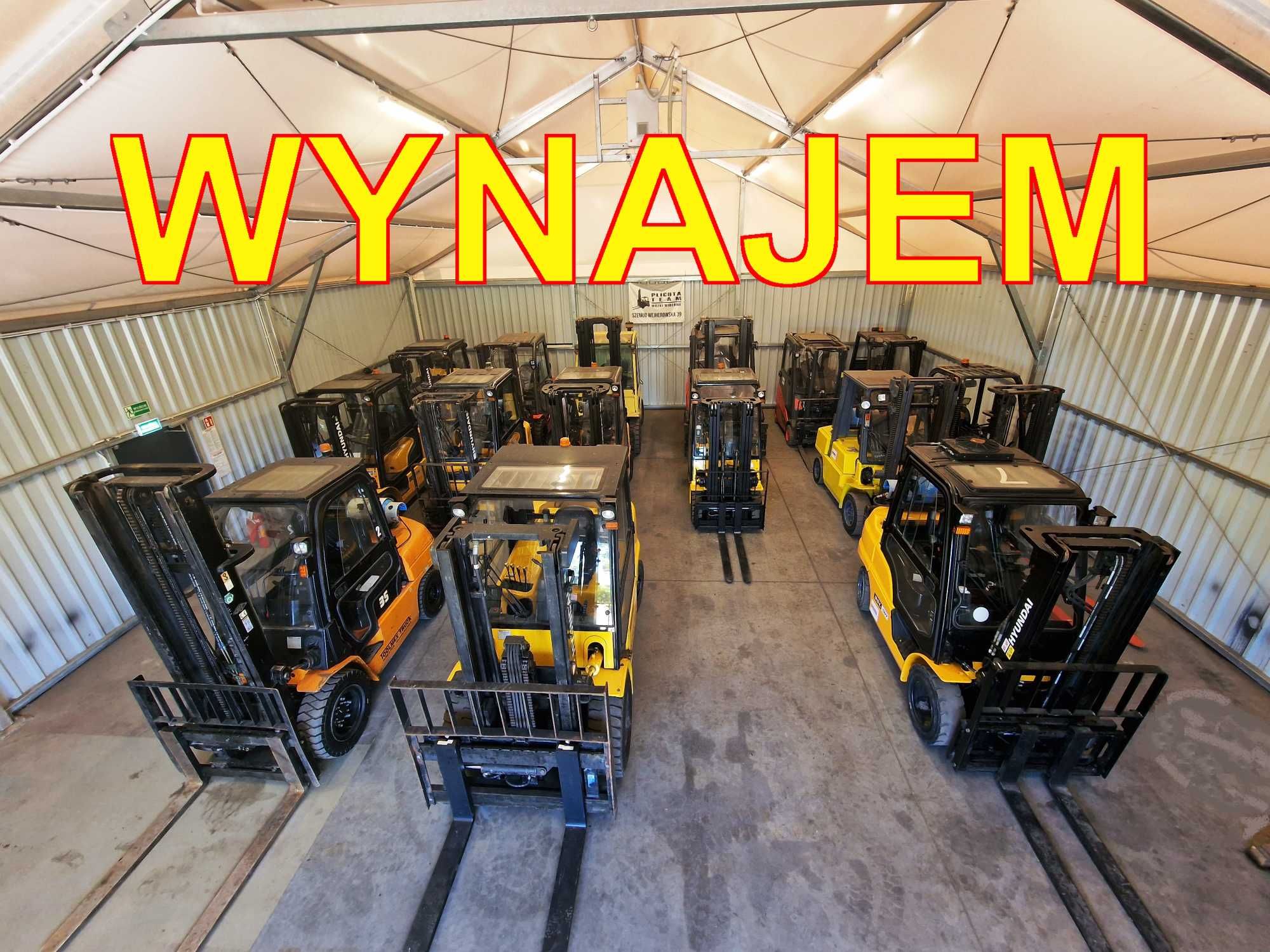 Wynajem wózka widłowego, wózków widłowych, również Długoterminowy