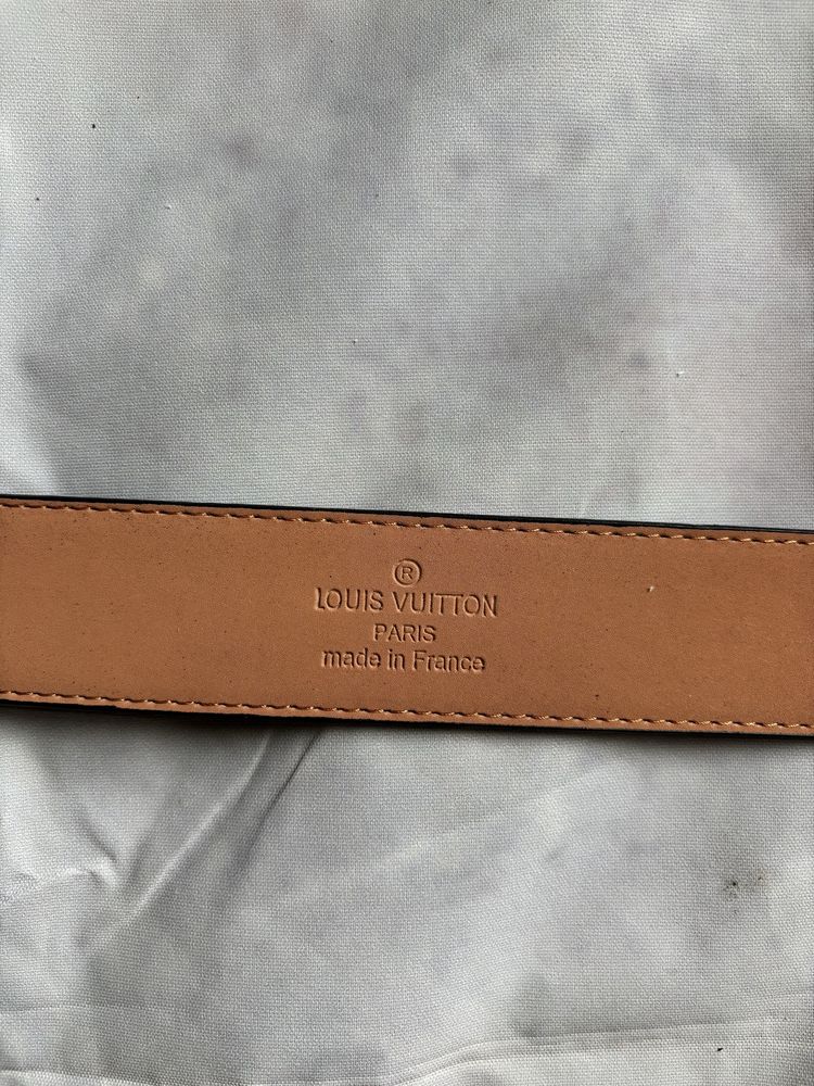 Cinto Louis Vuitton Monogram Eclipse - Fivela LV Prateada