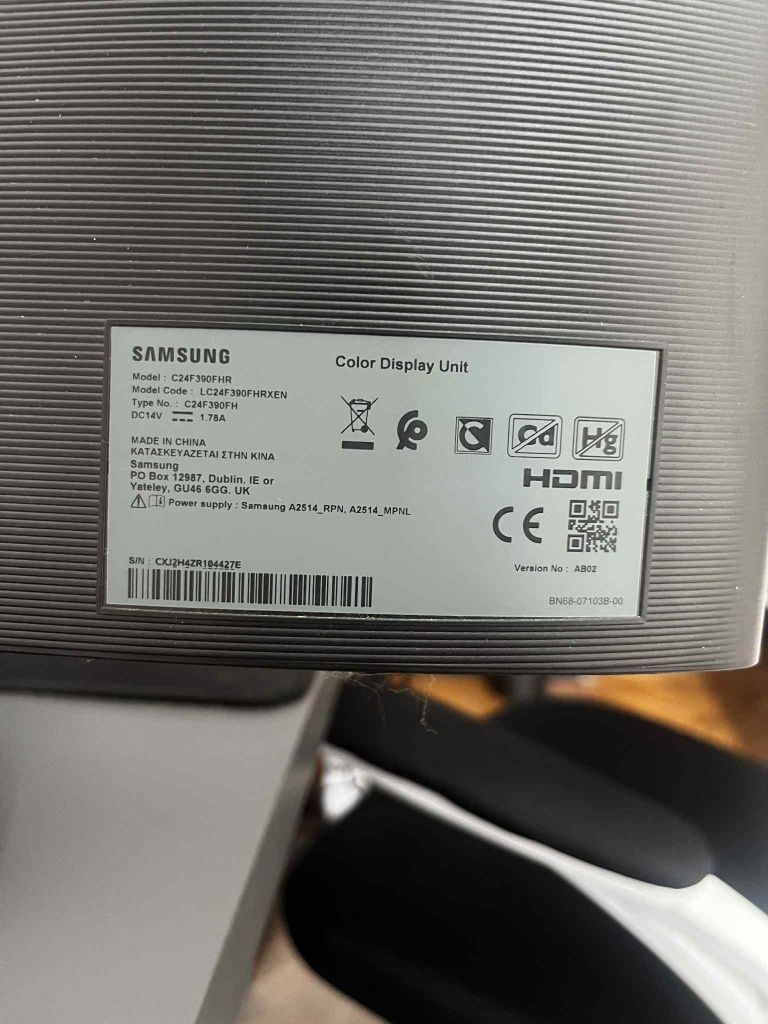 Monitor samsung C24F390FH