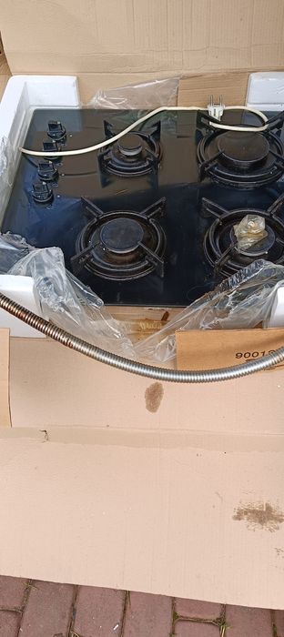 Płyta gazowa szklana nablatowa