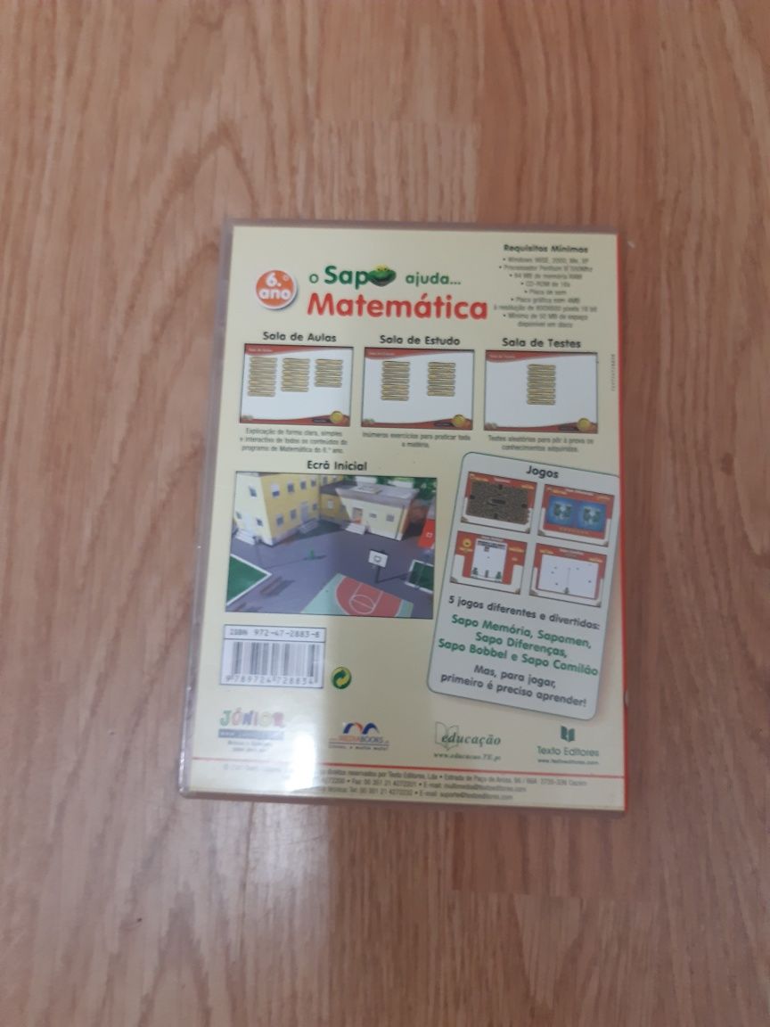 DVD sapo matemática - 6 ano -vendo ou troco