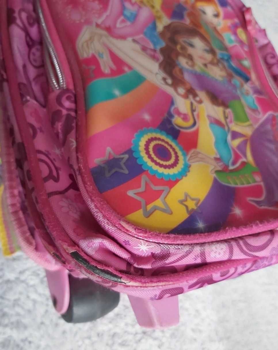Plecak walizka na kółkach różowa Ever After High - wersja limited