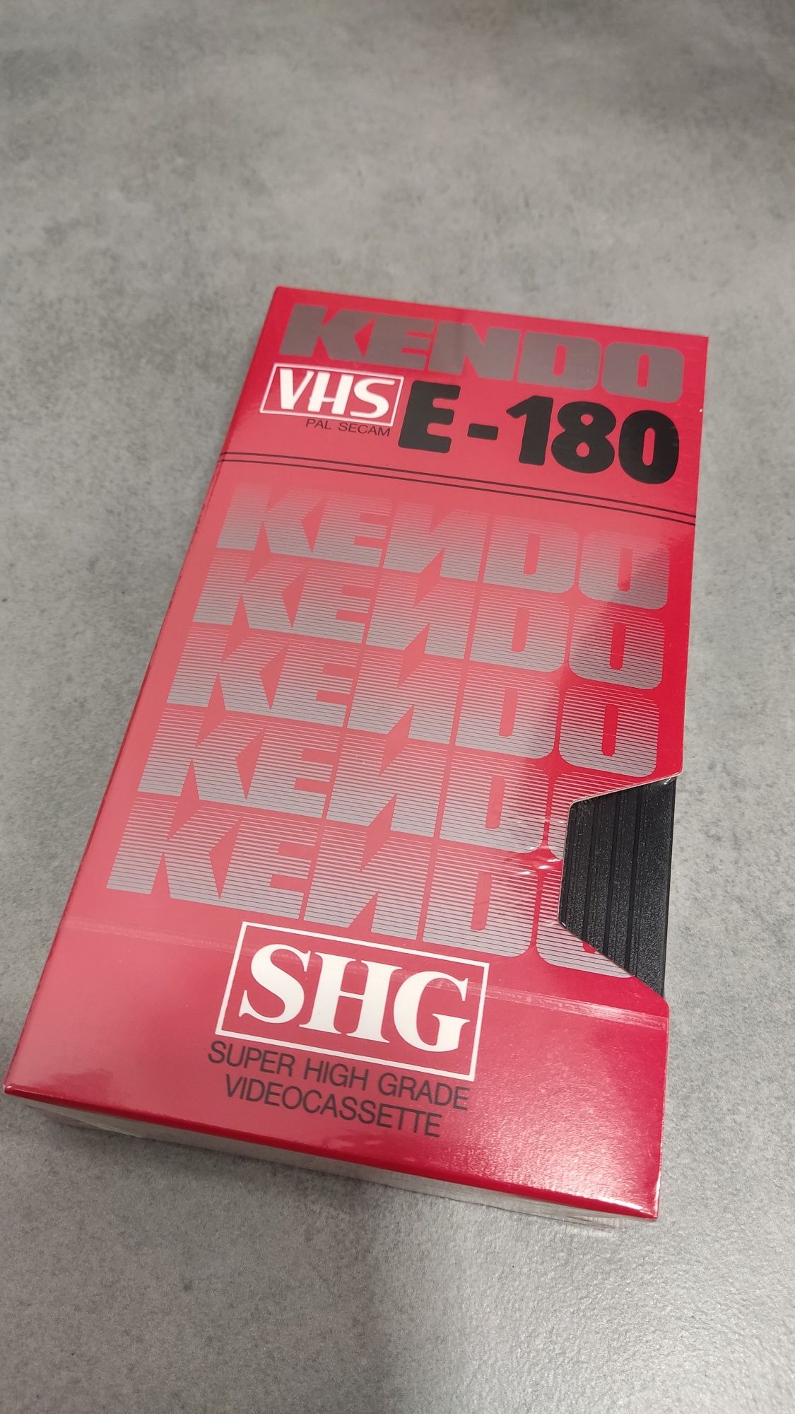 Kasety 18szt. VHS SHG KENDO E-180 nowe fabrycznie zapakowane kaseta ka