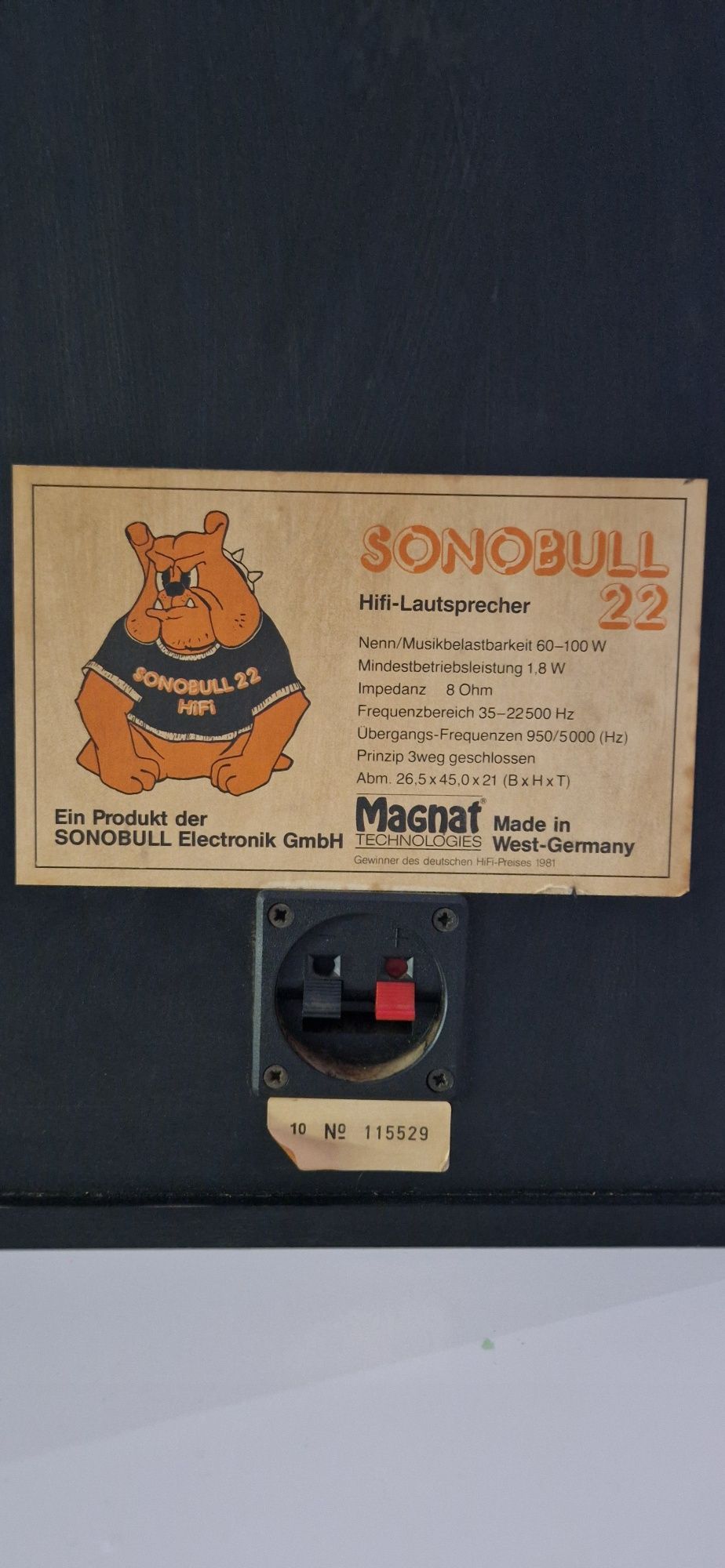 Kolumny Magnate Sonobull 22