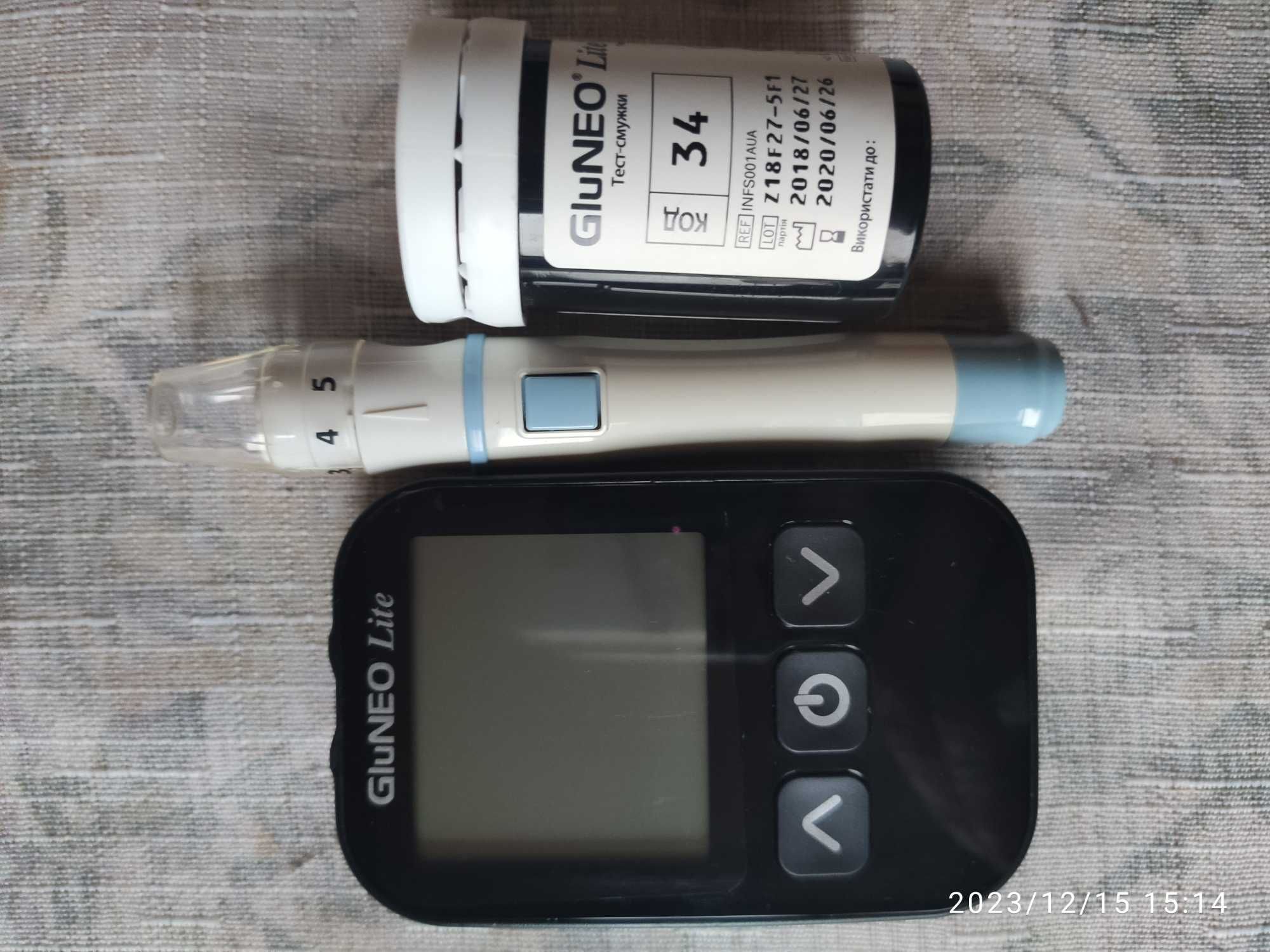 Глюкометр GluNeo Lite + тестсмужки