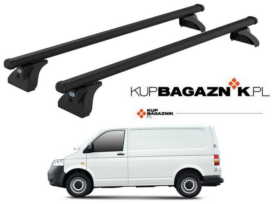 Bagażnik Dachowy Volkswagen Transporter T5 2003 do 2015 bazowy 2 belki