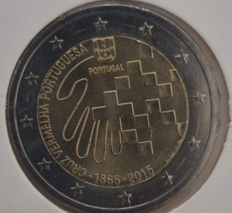 2 eur Portugal 2015 cruz vermelha