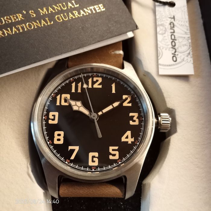 Tandorio Pilot sapphire механіка 39mm