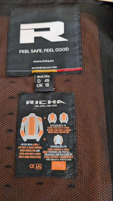 Casaco Richa com proteção para moto