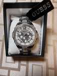 Damski zegarek GUESS SREBRNY CYRKONIE U0286L1 Nowy idealny na prezent