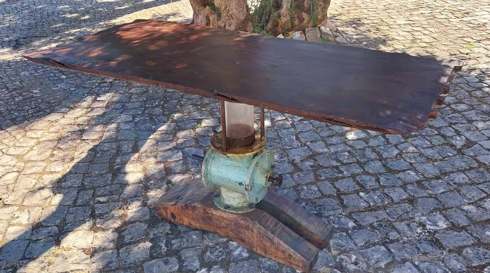 Mesa/Secretária INDUSTRIAL VINTAGE a partir de Antiga Eclusa Farinha