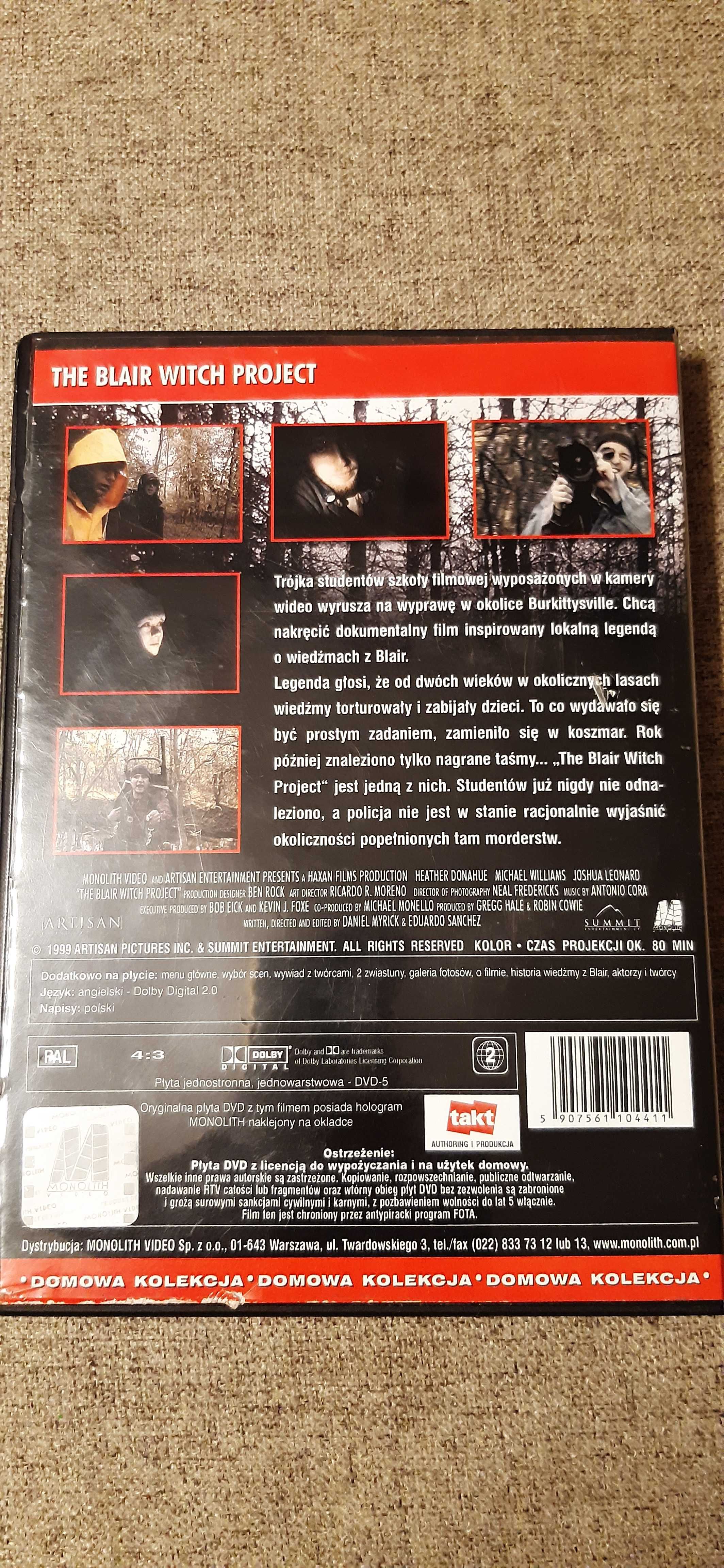 dvd the blair witch project klasyka horroru