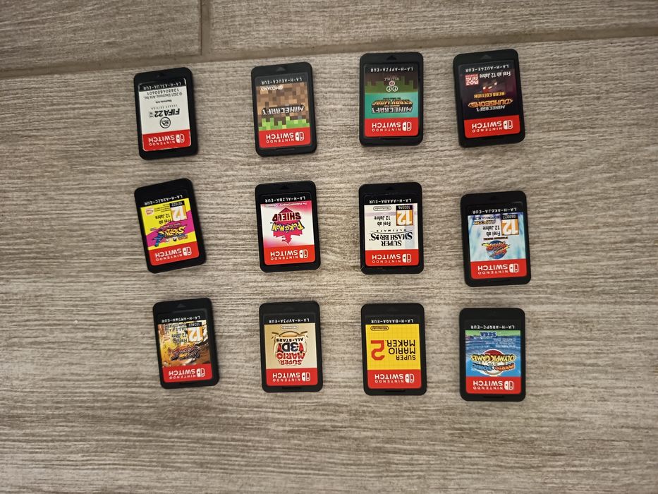 Vários jogos Switch sem caixa