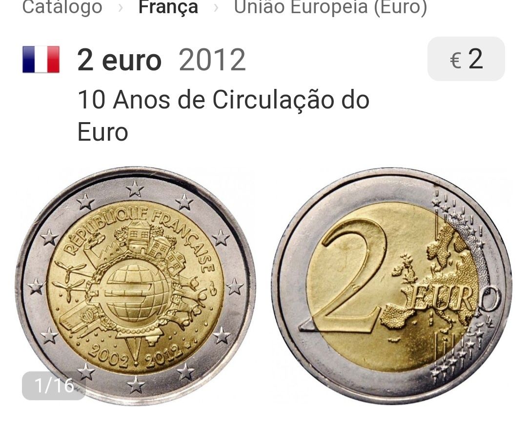 Moeda 2€, França 2012