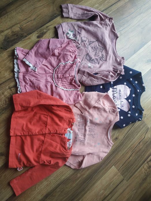 Kurteczka zimowa, spodnie zimowe, bluzy dla dziewczynki 92