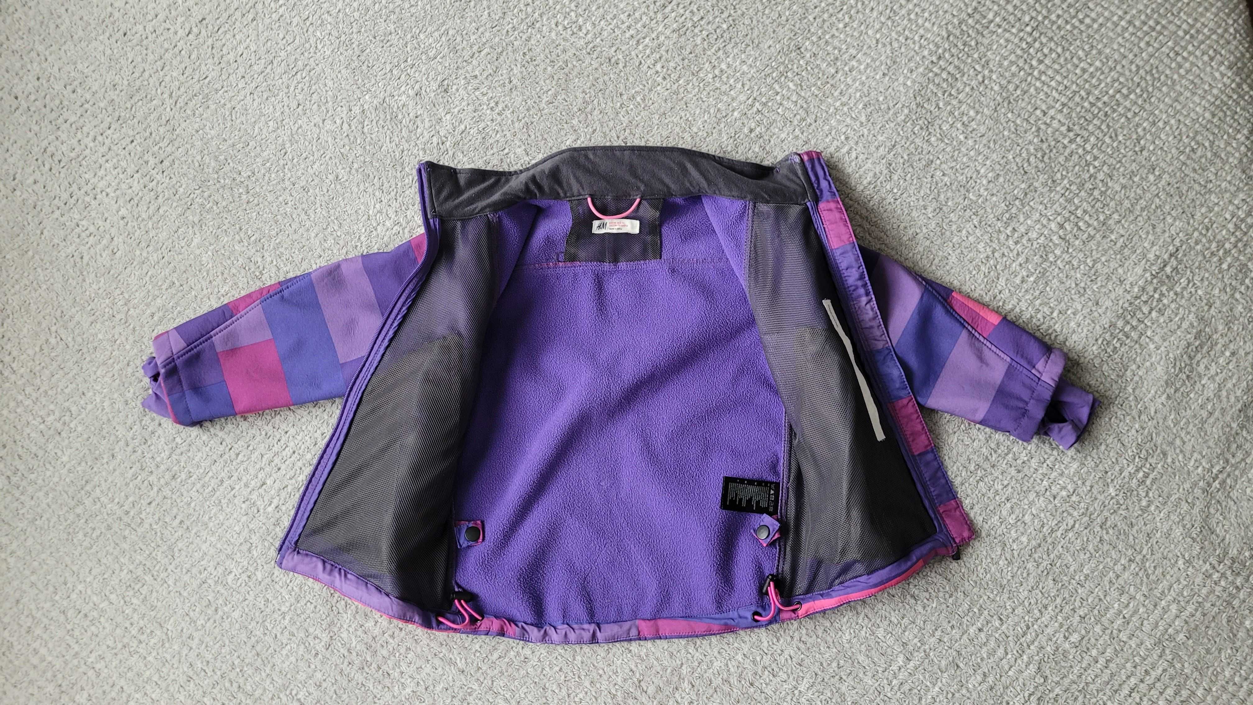 Kurtka przejściowa, softshell dla dziewczynki, H&M 98
