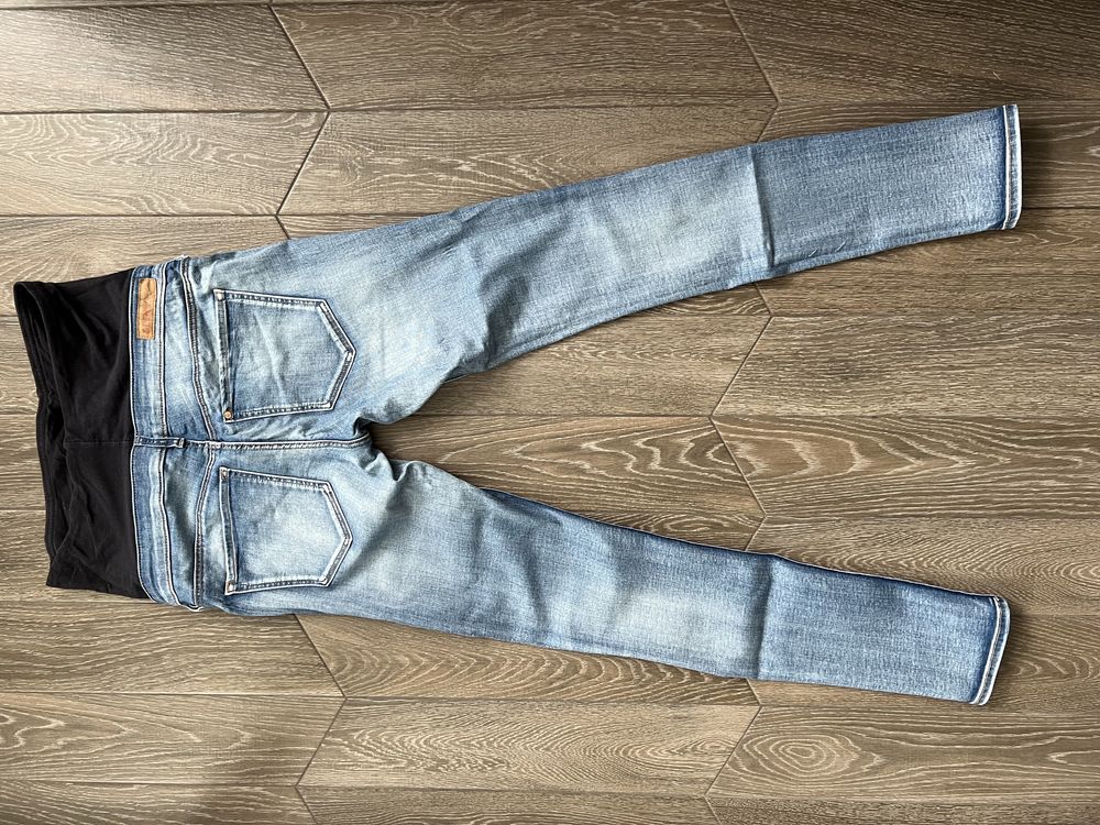 Spodnie ciążowe wysoki stan materiałowy jeansy 38 M H&M