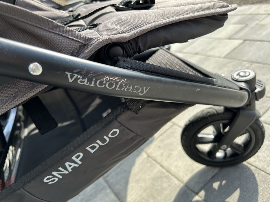 wózek bliźniaczy Valco Snap Duo | szary (dove grey)