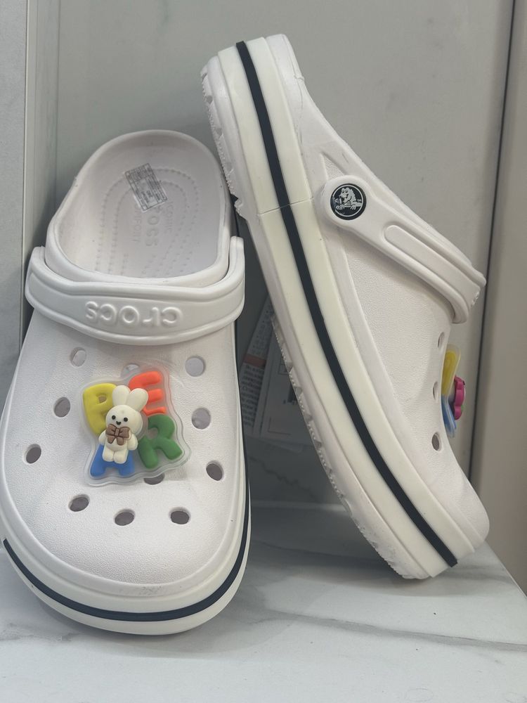 Crocs Bayaband Clog білі (розмір 37-38, W7/M5) /кроксы белые женские
