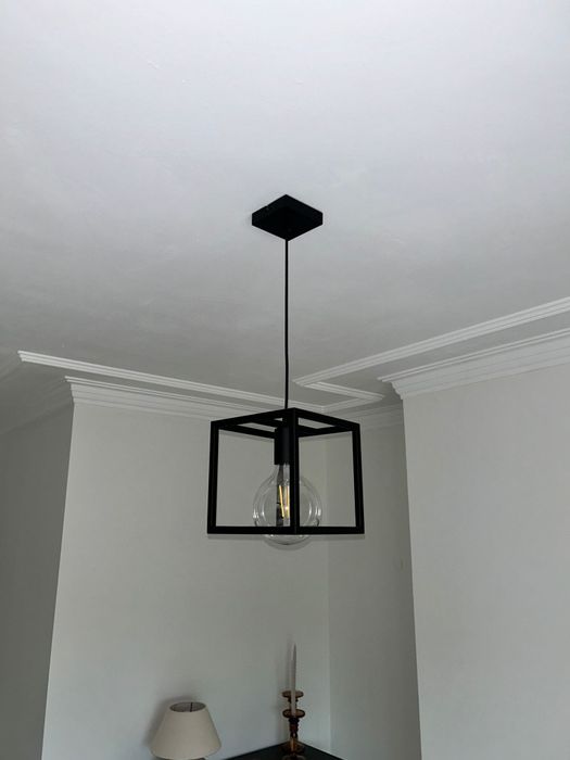 Candeeiro de teto suspenso ELDRICK Preto