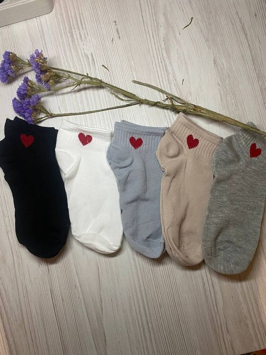 Носки різнокольорові, з принтами