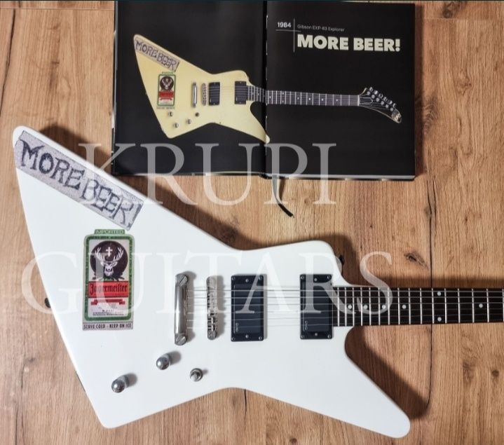 MORE BEER James Hetfield Metallica nowe naklejki gitarowe winylowe