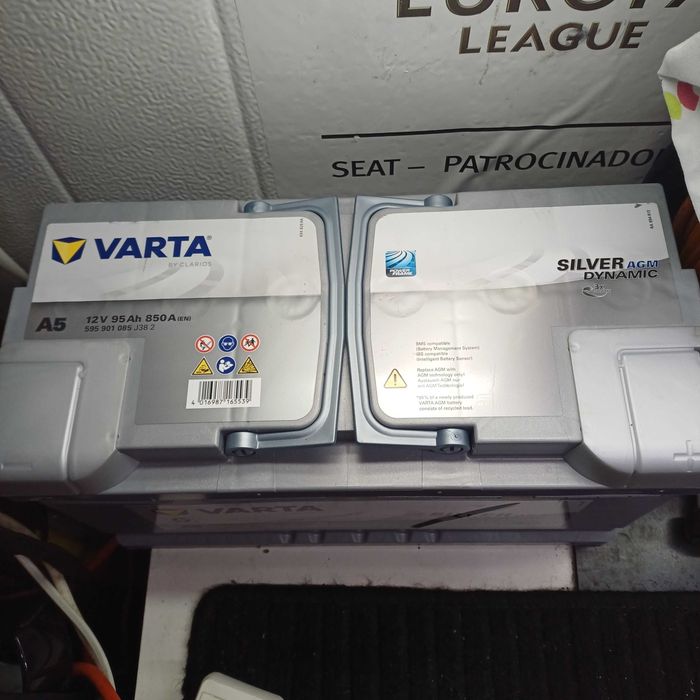 bateria VARTA start stop 12v 95ah nova.