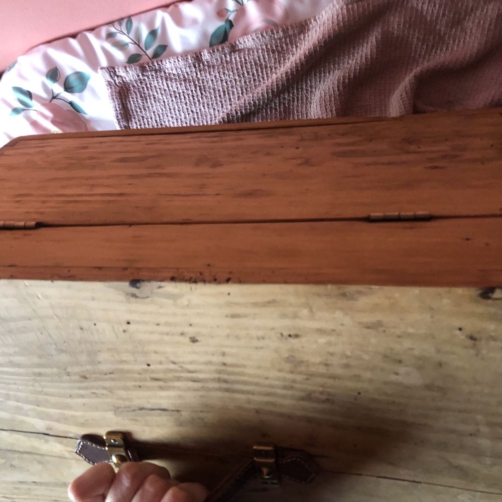 drewniana drewniany kufer skrzynia skrzynka