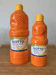 Conjunto Guaches Giotto - Laranja - 1000ml & 500ml