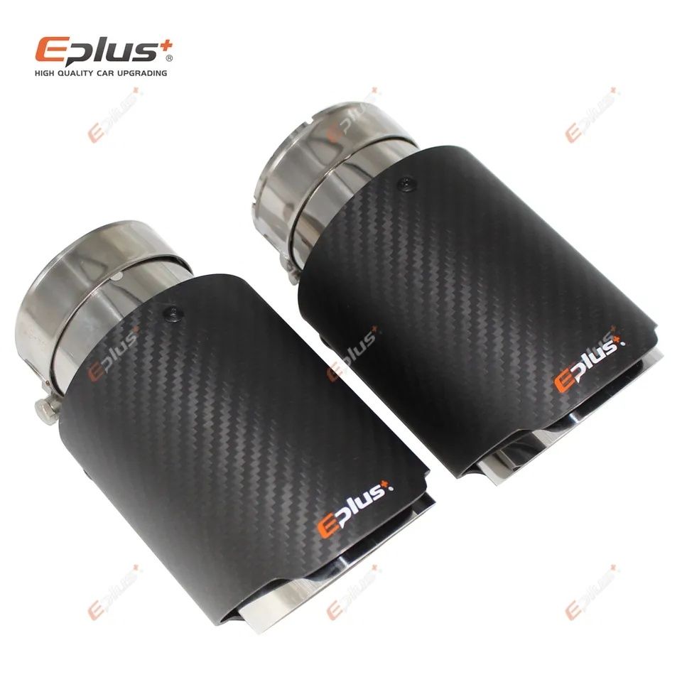 Ponteira de escape tipo akrapovic carbono 63mm x 76mm