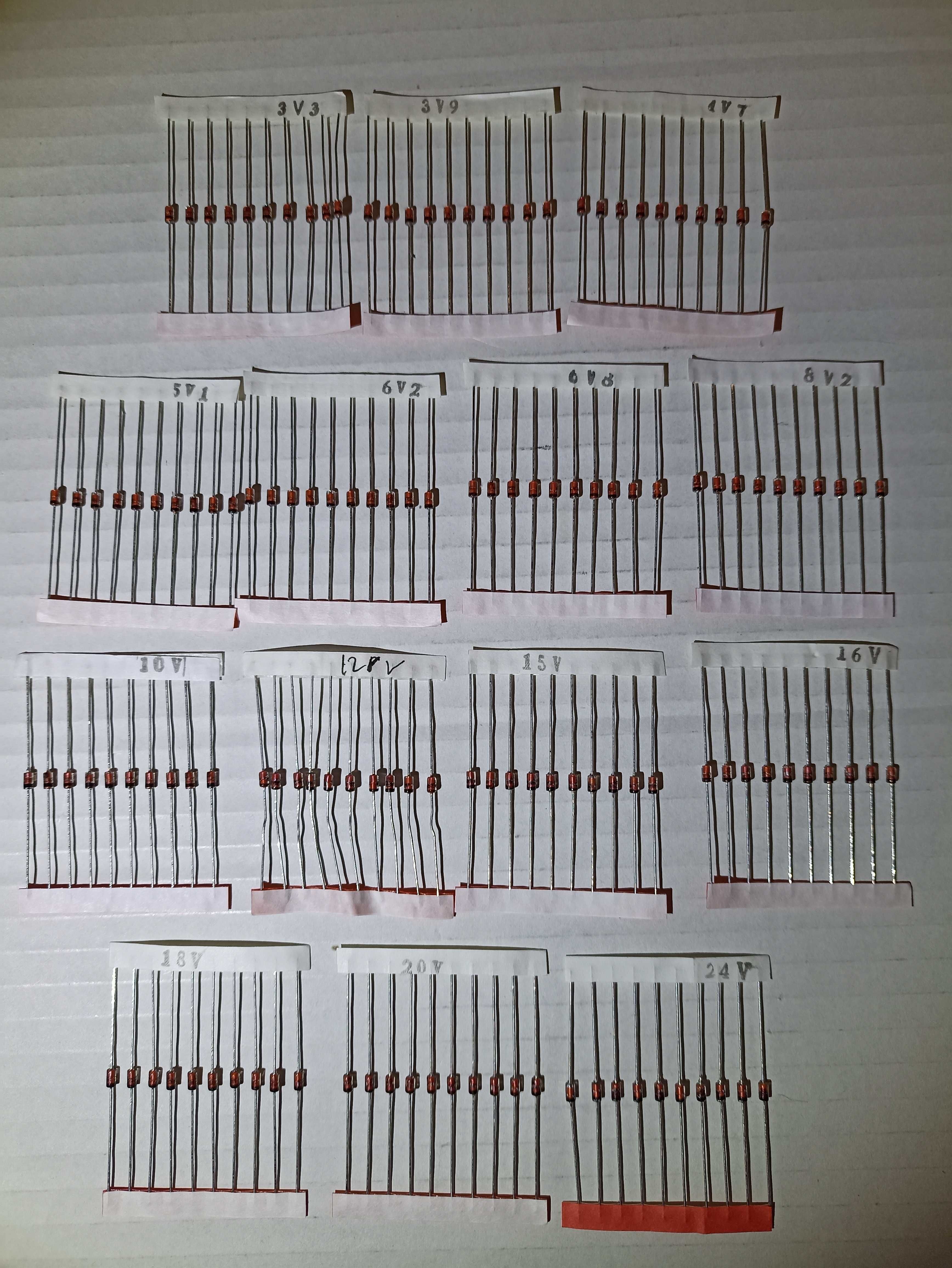 50 Набір діод 4007/М7 5819/SS14 5822/SS34 UF4007/US1M FR107/RS1M 5408