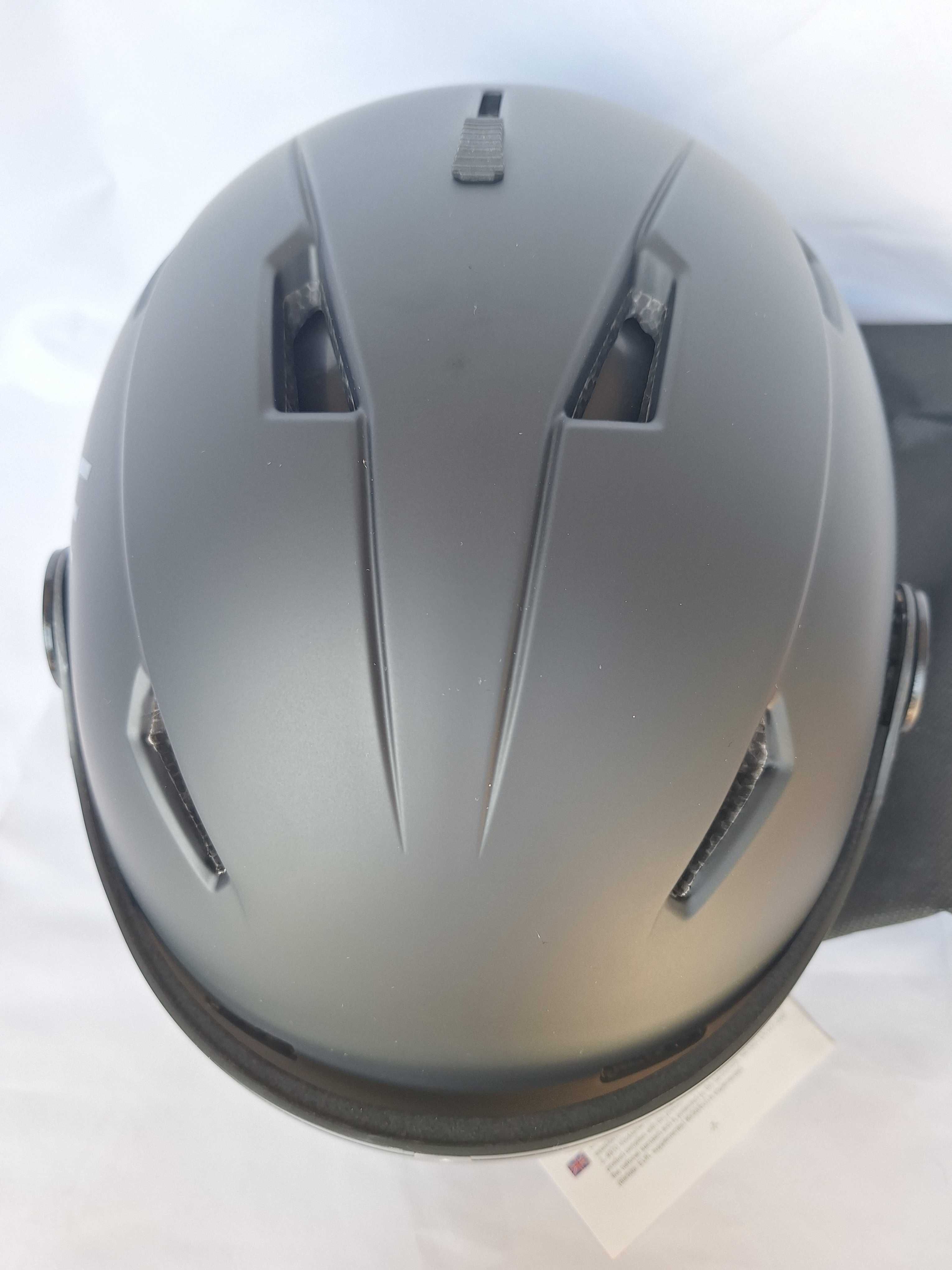 Kask narciarski Black Crevice Vail With Visor Matt Black L 58-61cm