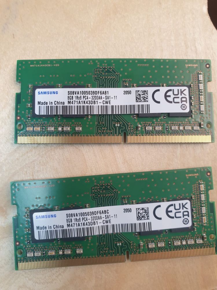 DDR4 8Gb x2 16Gb 3200Mhz Samsung