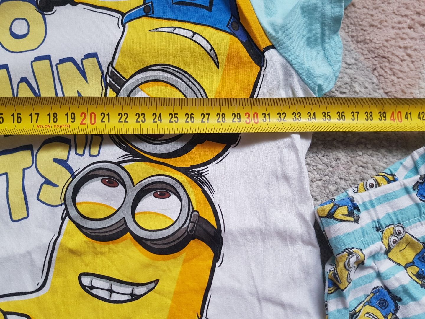 Fajny komplet chlopiecy piżama Minionki 122-128