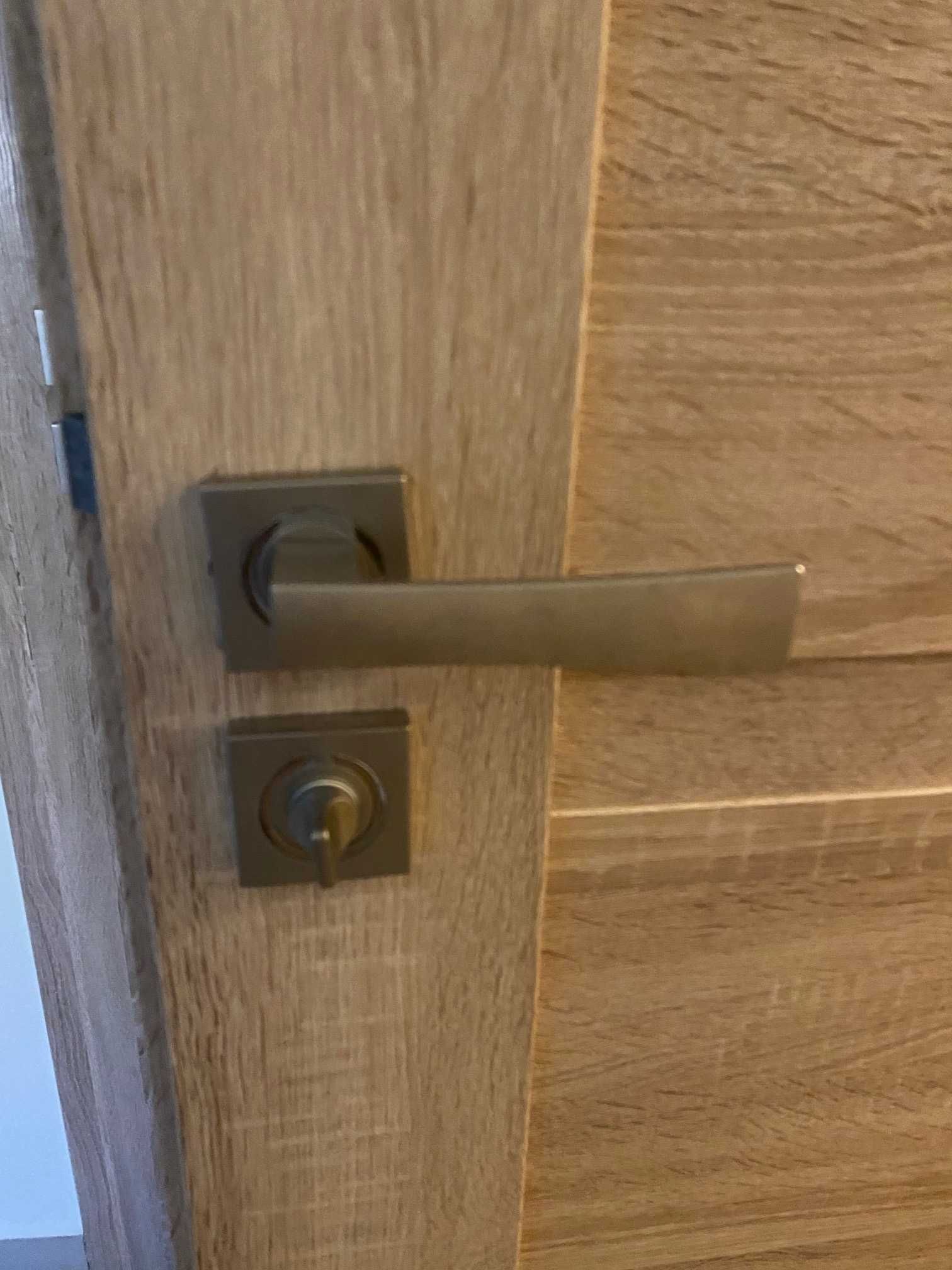 sprzedam drzwi wewnętrzne 80 cm - dąb sonoma z klamką 50 zł