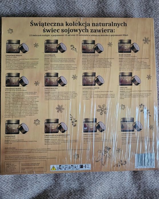 Kalendarz adwentowy nowy świeczki
