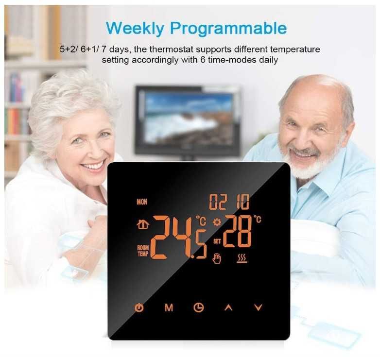 Inteligentny termostat Wifi K2RMH sterowanie kotłem gazowym