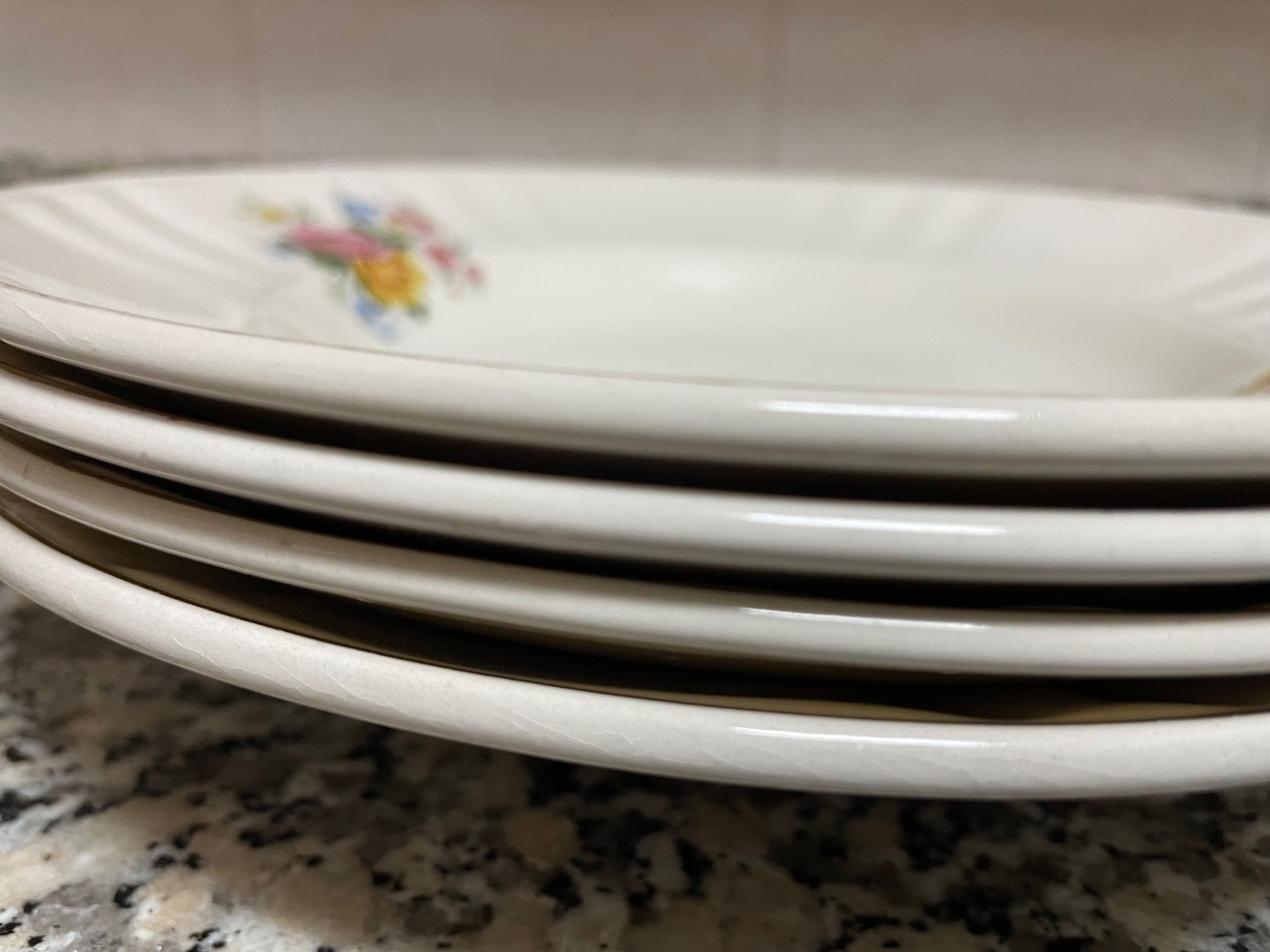 Vintage Clássico 6 pratos refeição loiça Sacavém louça sortidos