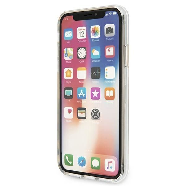 Pudełkowe Etui na iPhone X/Xs Karl Lagerfeld Transparent & Elastyczne