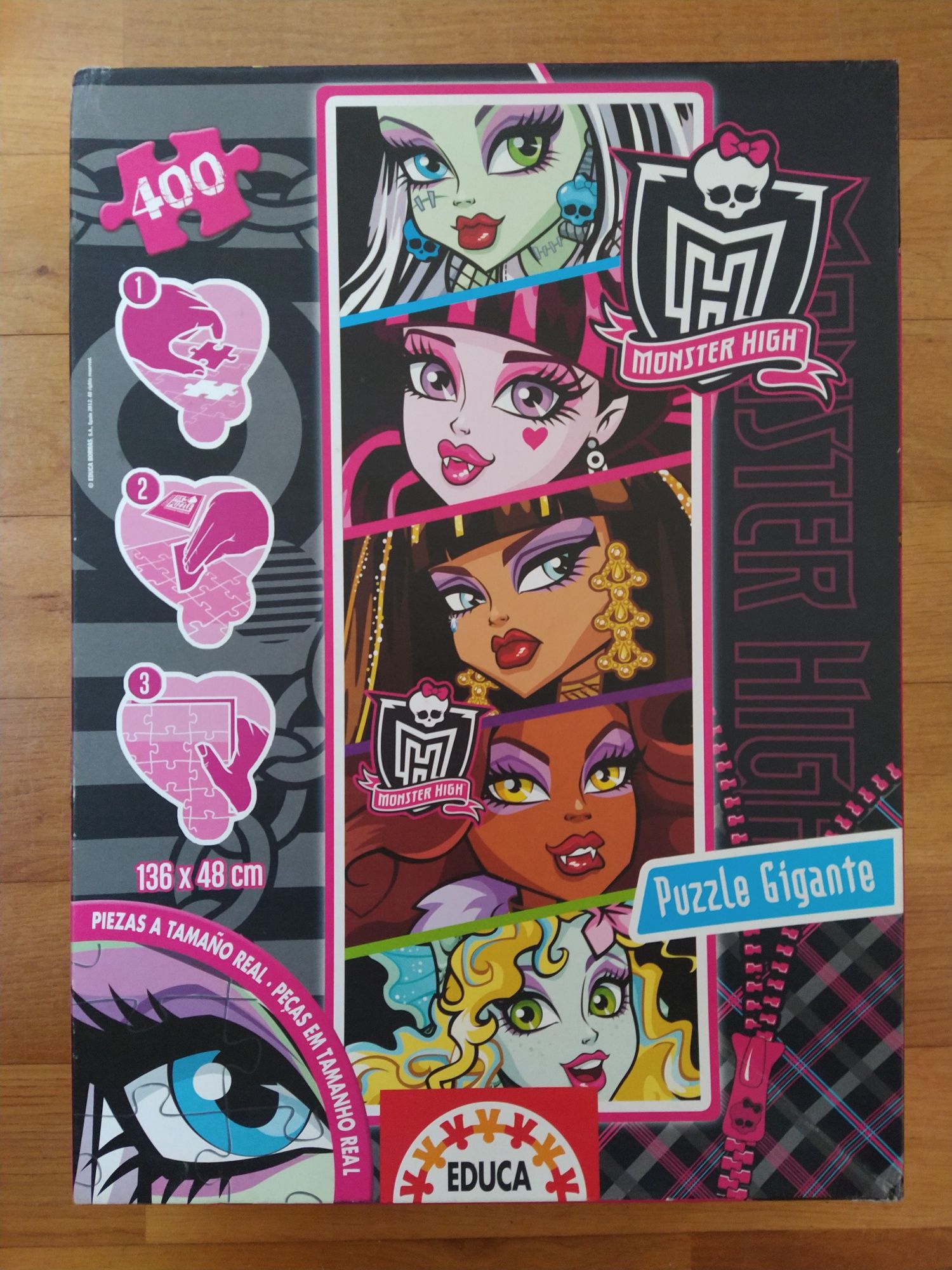 Puzzle Gigante das Monster High completo - 400 peças