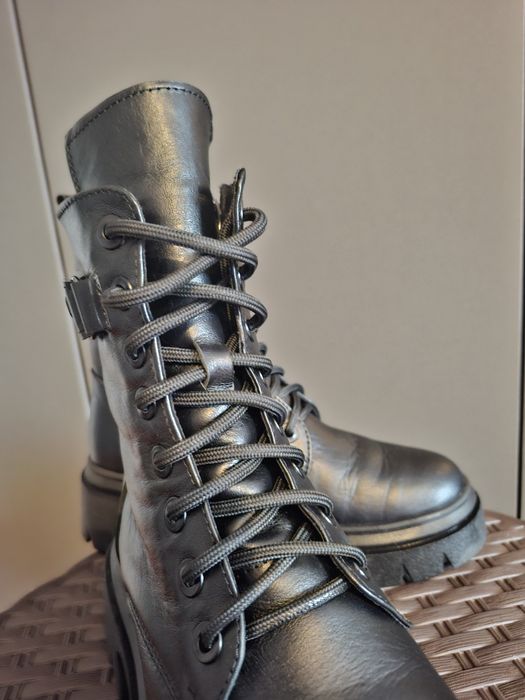 Сапоги зимові шкіряні