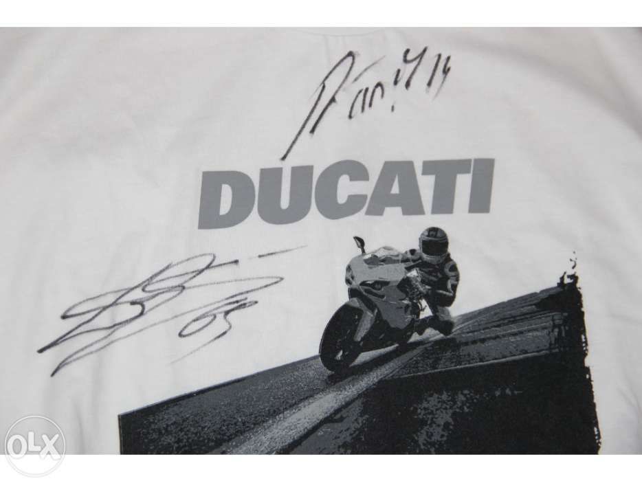 T shirt original ducati autografada