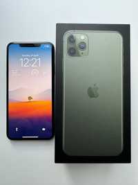 iPhone 11 Pro Max 256 GB, Dual Sim, Midnight Green, 74% батарея