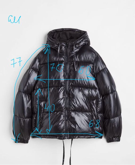 Зимова жіноча чорна пуховик\куртка від H&M