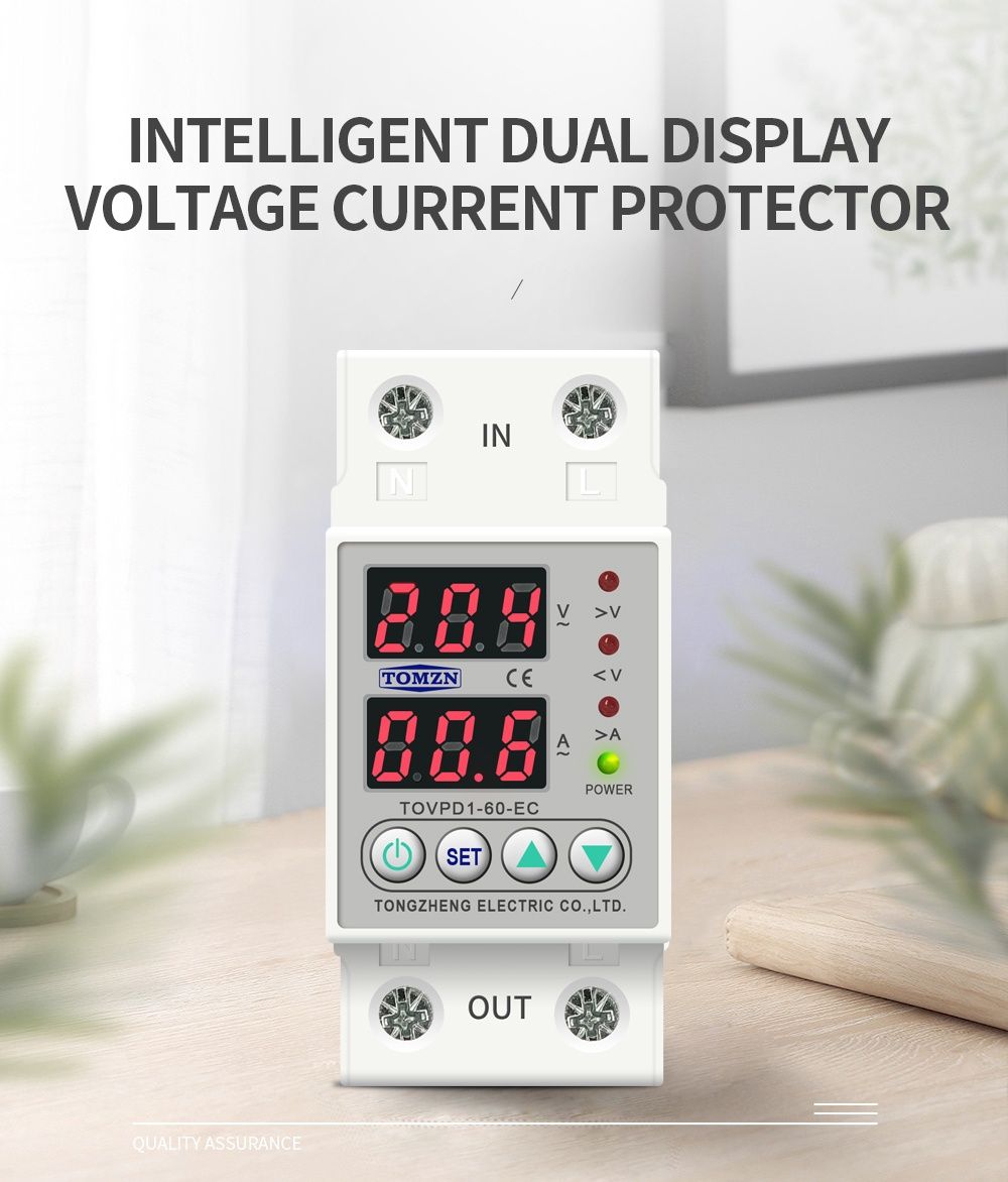 Реле напруги та струму 60A, TOVPD1-60-EC TOMZN